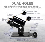 Yes4All üniseks yetişkin Deluxe T-bar Kürek Platformu - 360° Dönebilir ve Kurulumu Kolay - 1