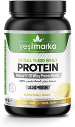 Yeşilmarka Doğal Whey Protein Tozu - Anamur Muzu 748 Gr
