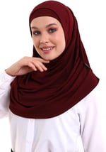 Yetişkin Pratik Eşarp Bordo Renk