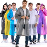 Yetişkinler için Yağmur Kabanları Yeniden Kullanılabilir - 2 Paket EVA Yağmur Pançosu Yağmur Ceketleri Yağmurluklar Erkekler Kadınlar için Plastik Yağmur Ekipmanı