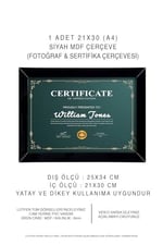 yhfoto 10 Adet A4 Siyah Pvcli 21x30 Belge Için siyah 21 x 30
