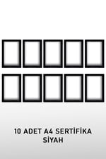 yhfoto 10 Adet A4 Siyah Pvcli 21x30 Belge Için siyah 21 x 30