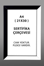 yhfoto 5 Adet A4 Çerçeve Pvcli 21x30 Sertifika Için Çerçeve Diploma Için Çerçeve Belge Için Çerçeve beyaz 21 x 30