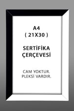 yhfoto 5 Adet A4 Çerçeve Pvcli 21x30 Sertifika Için Çerçeve Diploma Için Çerçeve Belge Için Çerçeve beyaz 21 x 30
