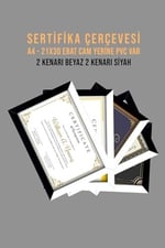 yhfoto 5 Adet A4 Çerçeve Pvcli 21x30 Sertifika Için Çerçeve Diploma Için Çerçeve Belge Için Çerçeve beyaz 21 x 30
