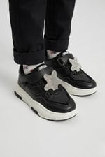 Yıldız Anatomik Rahat Taban Kız Çocuk Spor Ayakkabı Siyah