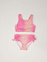Yıldız baskılı kız çocuk bikini takım DB200737BT