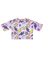 Yıldız ve Şimşek Kız Çocuk T-shirt Denim Şort Takım