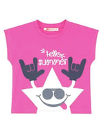 Yıldızlı Batik Kız Çocuk T-shirt Şort Takım