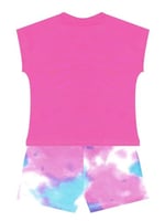 Yıldızlı Batik Kız Çocuk T-shirt Şort Takım