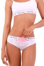 YingYoung Everyday Essentials Hipster Slip Külot (Beyaz, L)