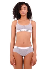 YingYoung Everyday Essentials Hipster Slip Külot (Gri, L)