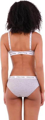YingYoung Everyday Essentials Hipster Slip Külot (Gri, L)