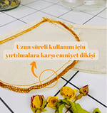 yofu yoga and food Yıkanabilir Kumaş Çay Kesesi - Organik, Ekolojik,%100 Ham Ağartılmamış Ham Pamuk (Demlik Boy) - Seçenekler: Bardak Boy, Demlik Boy