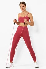 Yoga & Pilates Yüksek Bel Toparlayıcı Seamless Spor Tayt