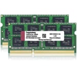 Yongxinsheng 8GB Kit (2 x 4GB) DDR3L/DDR3 Ram 1600MHz PC3L-12800S Sodimm Taşınabilir Bellek 204 Pinli CL11 Non-vb Arabelleksiz 1,35 V / 1,5 V 2Rx8 Dual Rank Dizüstü Bilgisayar Bellek Apple Mac Macbook