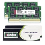 Yongxinsheng 8GB Kit (2 x 4GB) DDR3L/DDR3 Ram 1600MHz PC3L-12800S Sodimm Taşınabilir Bellek 204 Pinli CL11 Non-vb Arabelleksiz 1,35 V / 1,5 V 2Rx8 Dual Rank Dizüstü Bilgisayar Bellek Apple Mac Macbook