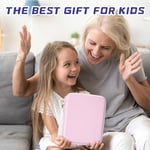 Yoto Kartları için Kart Kılıfı, Fermuarlı 80 Cepli Ticaret Yoto Oyuncu Kart Klasörü, Mini Sesli Kitap Kartlarını Tutmak için Taşınabilir Kart Tutucu Kitabı, Erkek ve Kız Çocukları için Uygun (Pembe)