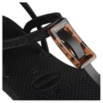 You Paraty Buckle Turtle Siyah Kadın Terlik 4148917-0090