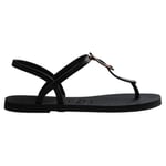 You Paraty Buckle Turtle Siyah Kadın Terlik 4148917-0090
