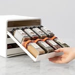 YouCopia SpiceStack baharat rafı, ayarlanabilir, 24 şişe, beyaz