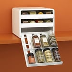 YouCopia SpiceStack baharat rafı, ayarlanabilir, 24 şişe, beyaz