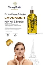 Young Souls Aromatherapy Lavender Multi Use Oil Lavanta Yüz Saç Tırnak & Vücut Bakım Kuru Yağ 100 ml