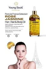 Young Souls Aromatherapy Rose Jasmine Multi Use Gül Yasemin Yüz Saç Tırnak & Vücut Bakım Kuru Yağ 100 ml