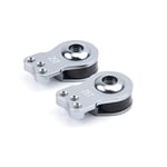 YoungRC RC 25T Servo Saver Alüminyum 3 Delikli Ayarlanabilir Yüksek Torklu Servo Saver Seti 1/10 RC Araba Paletleyici SCX10 Capra TRX4 TRX6 RC Tekne Parçaları için (Titanyum)