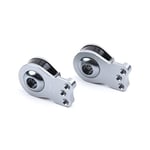 YoungRC RC 25T Servo Saver Alüminyum 3 Delikli Ayarlanabilir Yüksek Torklu Servo Saver Seti 1/10 RC Araba Paletleyici SCX10 Capra TRX4 TRX6 RC Tekne Parçaları için (Titanyum)