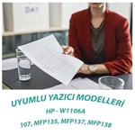YSY MFP 135w 106A 107w 107a - 1000(1K) Sayfa Verimli 137,138 Muadil Toner