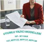 YSY MFP 135w 106A 107w 107a - 1000(1K) Sayfa Verimli 137,138 Muadil Toner