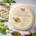 Yuandong Pirinç Yufkası 10 Yaprak (22 cm) – Rice Paper Glutensiz| Vietnam Usulü Spring Roll & Sushi İçin İnce ve Esnek Pirinç Kağıdı