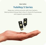 Yubico YubiKey 5 Nano - İki Faktör Kimlik Doğrulama USB Güvenlik Anahtarı, USB-A Bağlantı Noktasına Uyar - Çevrimiçi Hesaplarınızı Şifre Than ile Koruyun, Fido Sertifikalı USB Şifre Anahtarı, Ekstra K