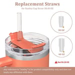 YUBIRD Stanley 40oz 850 ml Bardak Bardak Bardak için Yedek Pipet, Temizleme Fırçalı 6'lı Paket Yeniden Kullanılabilir Pipet, Stanley Kupası Aksesuarları için 12 