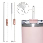 YUBIRD Stanley 40oz 850 ml Bardak Bardak Bardak için Yedek Pipet, Temizleme Fırçalı 6'lı Paket Yeniden Kullanılabilir Pipet, Stanley Kupası Aksesuarları için 12 