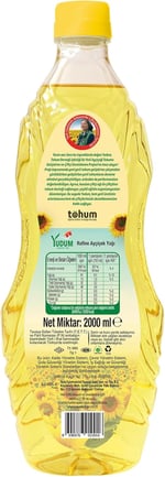 Yudum Ayçiçek Yağı 2 lt Pet