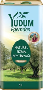 Yudum Egemden Yumuşak Lezzet 5 lt Sızma Zeytinyağı Teneke
