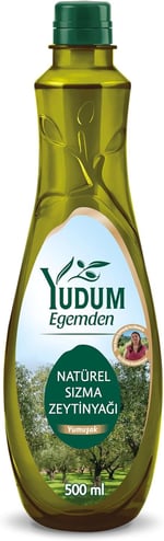 Yudum Egemden Yumuşak Lezzet 500 ml Sızma Zeytinyağı Pet
