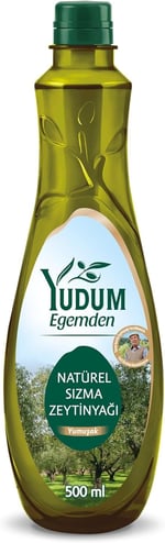 Yudum Egemden Yumuşak Lezzet 500 ml Sızma Zeytinyağı Pet