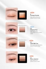 Yumuşak Dokulu, Dökülme Yapmayan 3 Renkli Göz Farı Triple Shadow (No.14 Dewy Apricot)