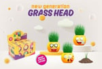 YUUP Emoji Temalı Çim Adam 6'lı Set – Çocuklar İçin Eğitici ve Eğlenceli Bitki Yetiştirme Kiti