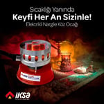 Yuvarlak Galvaniz Elektrikli Nargile Köz Ocağı