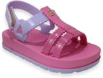 ZAXY Zxnina 18641K Nina Conectada Baby Pembe Kız Çocuk Sandalet, DD0465 LIGHT VIOLET/DARK PINK, 24