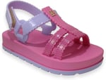 ZAXY Zxnina 18641K Nina Conectada Baby Pembe Kız Çocuk Sandalet, DD0465 LIGHT VIOLET/DARK PINK, 23