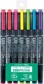 Zebra Optex Bakım 7-Farben Fosforludur Wkcr1-7 C (Japonya'Dan Ithal) - Seçenekler: Harf, Tek Ürün