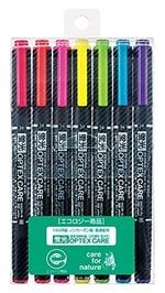 Zebra Optex Bakım 7-Farben Fosforludur Wkcr1-7 C (Japonya'Dan Ithal) - Seçenekler: Harf, Tek Ürün
