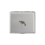 Zekupp Gümüş Gri Silah Temalı Metal Sigara Tabakası (ZU-TBK0023)