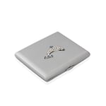 Zekupp Gümüş Gri Yunus Temalı Metal Sigara Tabakası (ZU-TBK0015)