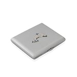 Zekupp Gümüş Gri Yunus Temalı Metal Sigara Tabakası (ZU-TBK0015)